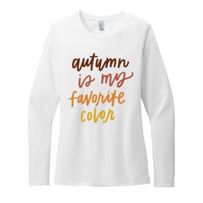 Autumn Is My Favorite Color Womens CVC Long Sleeve Shirt