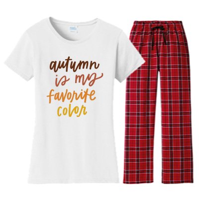 Autumn Is My Favorite Color Women's Flannel Pajama Set