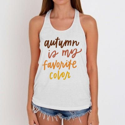 Autumn Is My Favorite Color Women's Knotted Racerback Tank