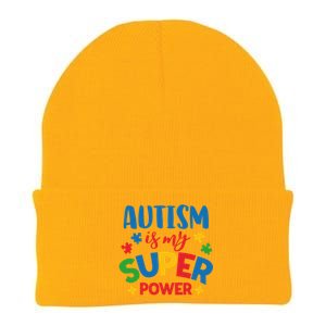 Autism Is My Super Power Autistic Gift Knit Cap Winter Beanie