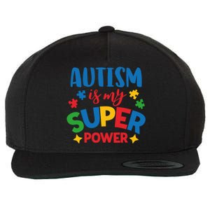 Autism Is My Super Power Autistic Gift Wool Snapback Cap