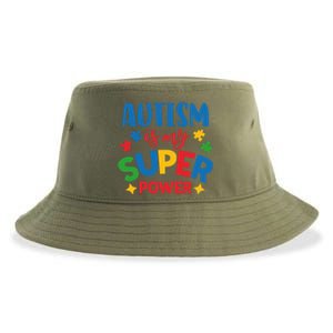 Autism Is My Super Power Autistic Gift Sustainable Bucket Hat