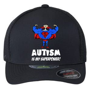 Autism Is My Super Power Hero Flexfit Unipanel Trucker Cap