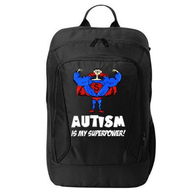 Autism Is My Super Power Hero City Backpack