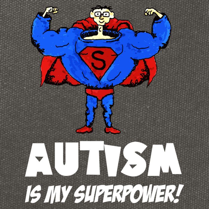 Autism Is My Super Power Hero Cotton Canvas Backpack