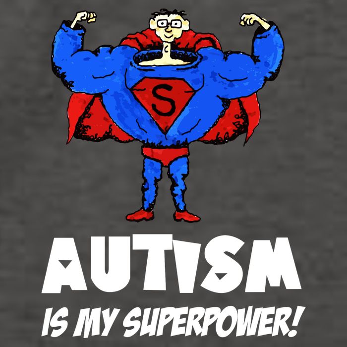 Autism Is My Super Power Hero Vector Backpack