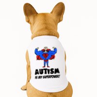Autism Is My Super Power Hero Doggie Tank