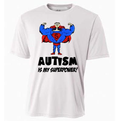 Autism Is My Super Power Hero Cooling Performance Crew T-Shirt