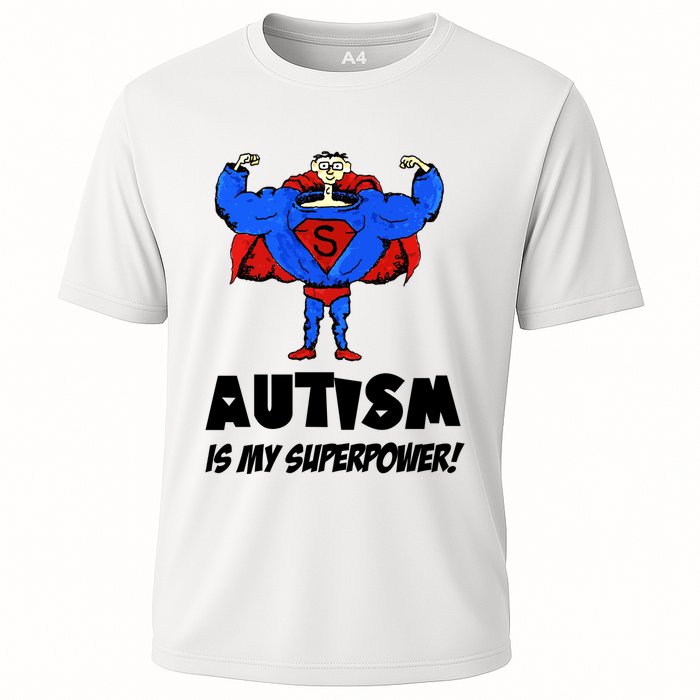 Autism Is My Super Power Hero Performance Shirt