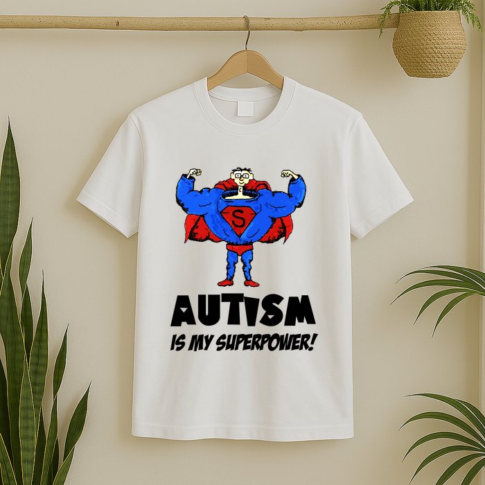 Autism Is My Super Power Hero T-Shirt