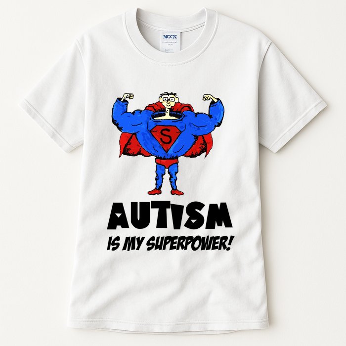 Autism Is My Super Power Hero Tall T-Shirt