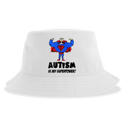 Autism Is My Super Power Hero Sustainable Bucket Hat