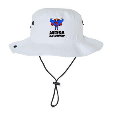 Autism Is My Super Power Hero Legacy Cool Fit Booney Bucket Hat