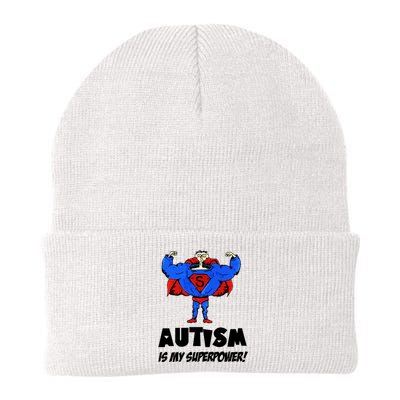 Autism Is My Super Power Hero Knit Cap Winter Beanie