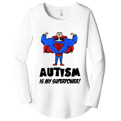 Autism Is My Super Power Hero Women's Perfect Tri Tunic Long Sleeve Shirt