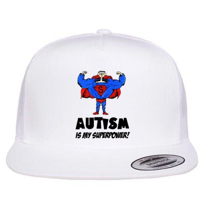 Autism Is My Super Power Hero Flatbill Hat
