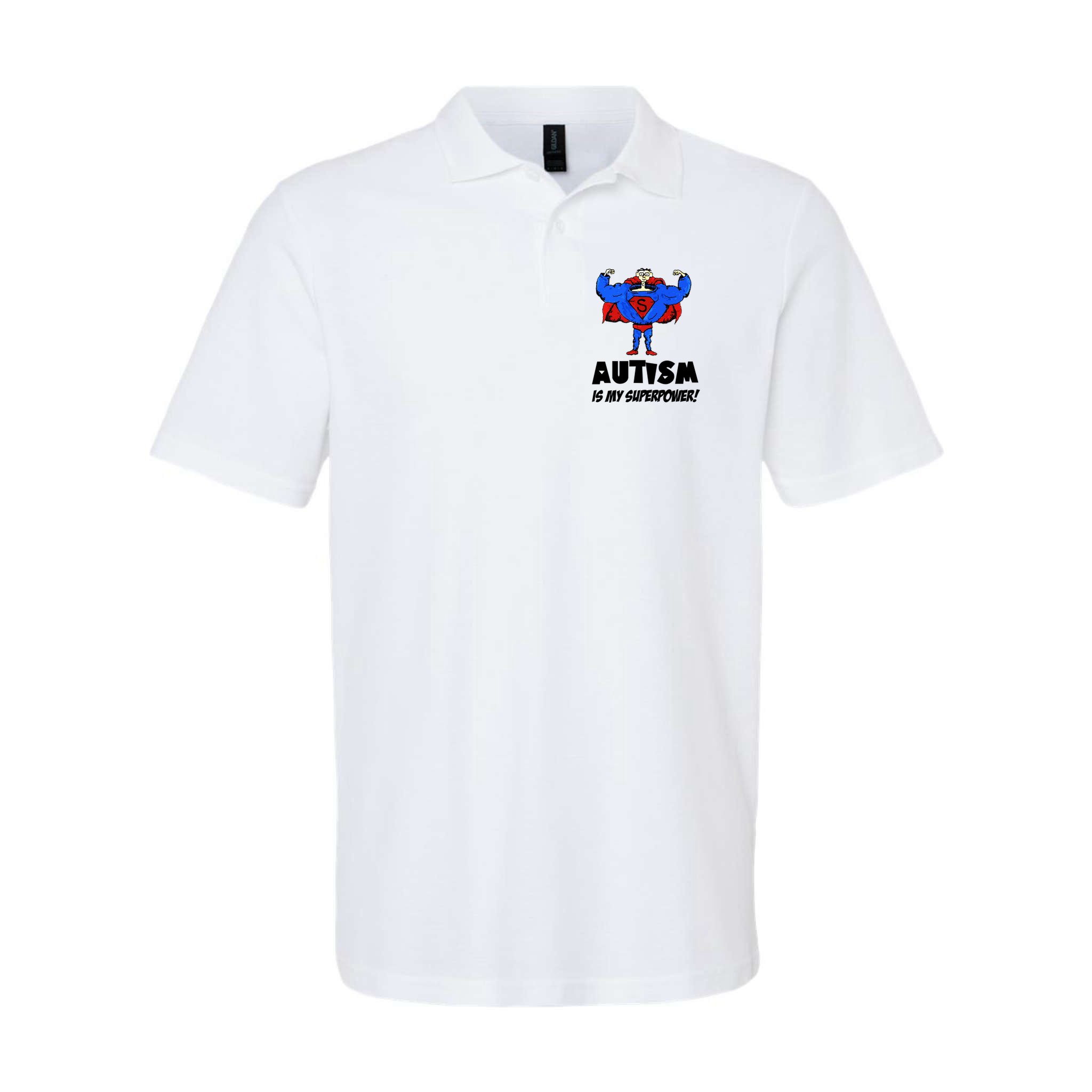 Autism Is My Super Power Hero Polo