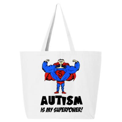 Autism Is My Super Power Hero 25L Jumbo Tote