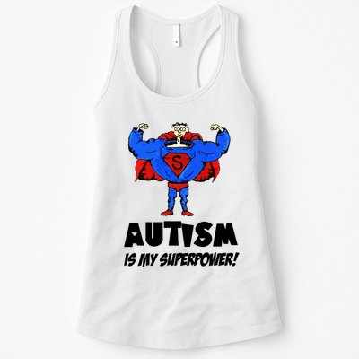 Autism Is My Super Power Hero Womens Tank Top