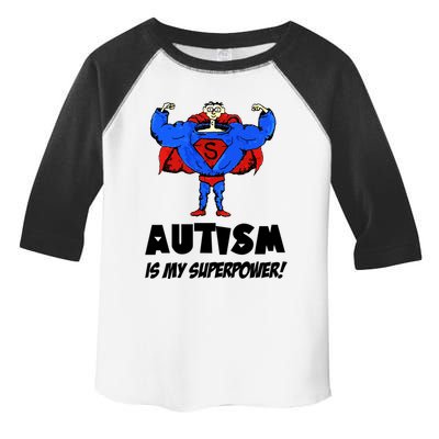 Autism Is My Super Power Hero Toddler Fine Jersey T-Shirt