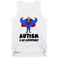 Autism Is My Super Power Hero Tank Top