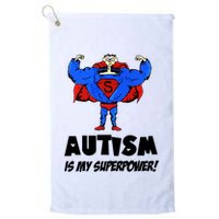 Autism Is My Super Power Hero Golf Towel