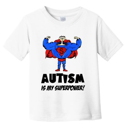 Autism Is My Super Power Hero Toddler T-Shirt
