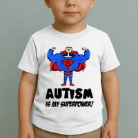 Autism Is My Super Power Hero Toddler T-Shirt