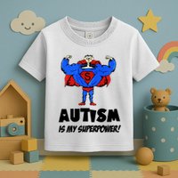 Autism Is My Super Power Hero Toddler T-Shirt