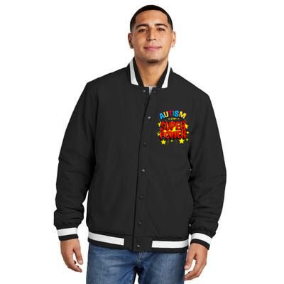 Autism Is My Superpower Autism Awareness Insulated Varsity Jacket