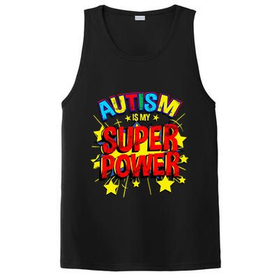 Autism Is My Superpower Autism Awareness PosiCharge Competitor Tank