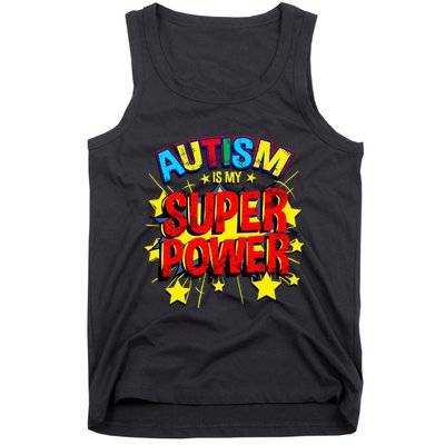 Autism Is My Superpower Autism Awareness Tank Top