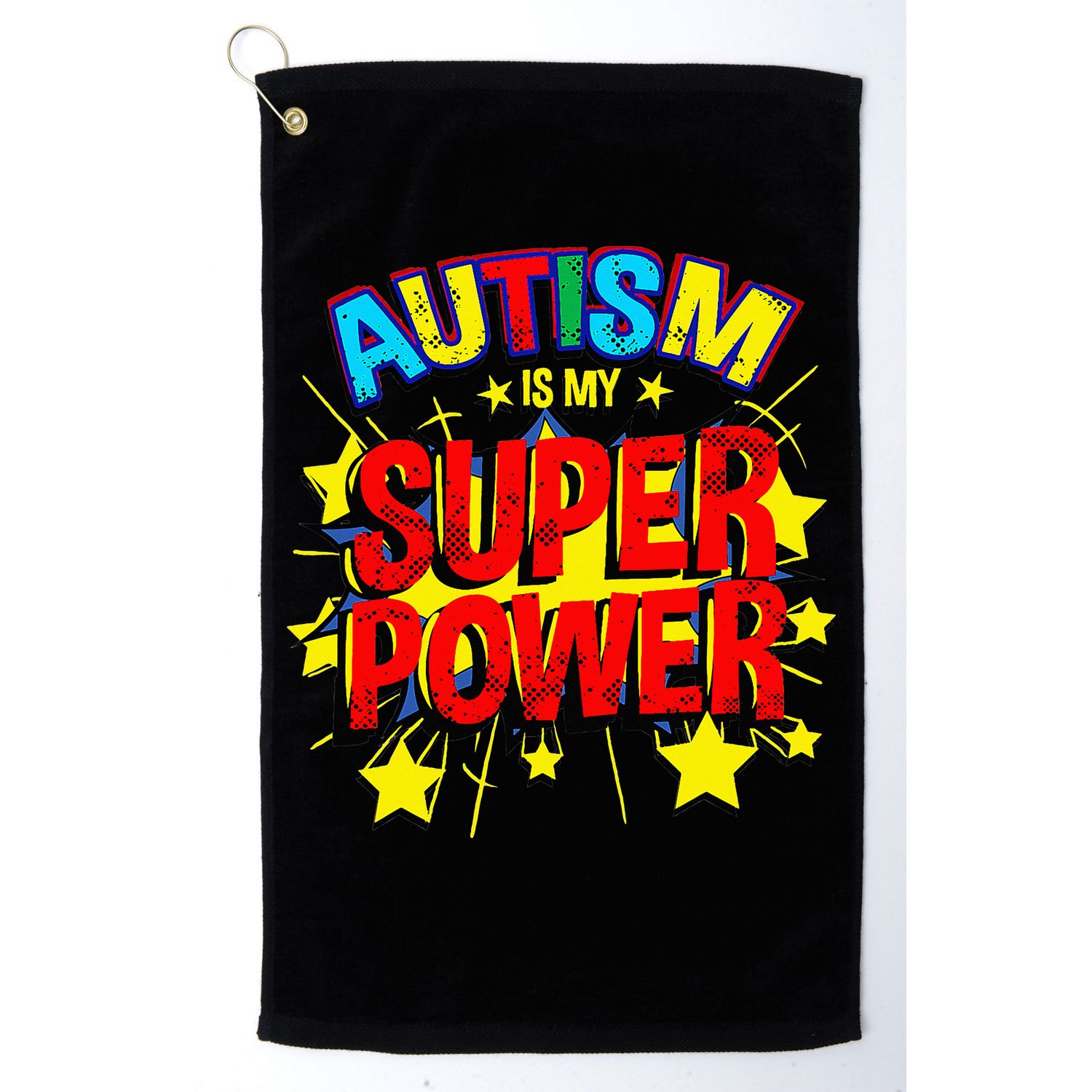 Autism Is My Superpower Autism Awareness Golf Towel
