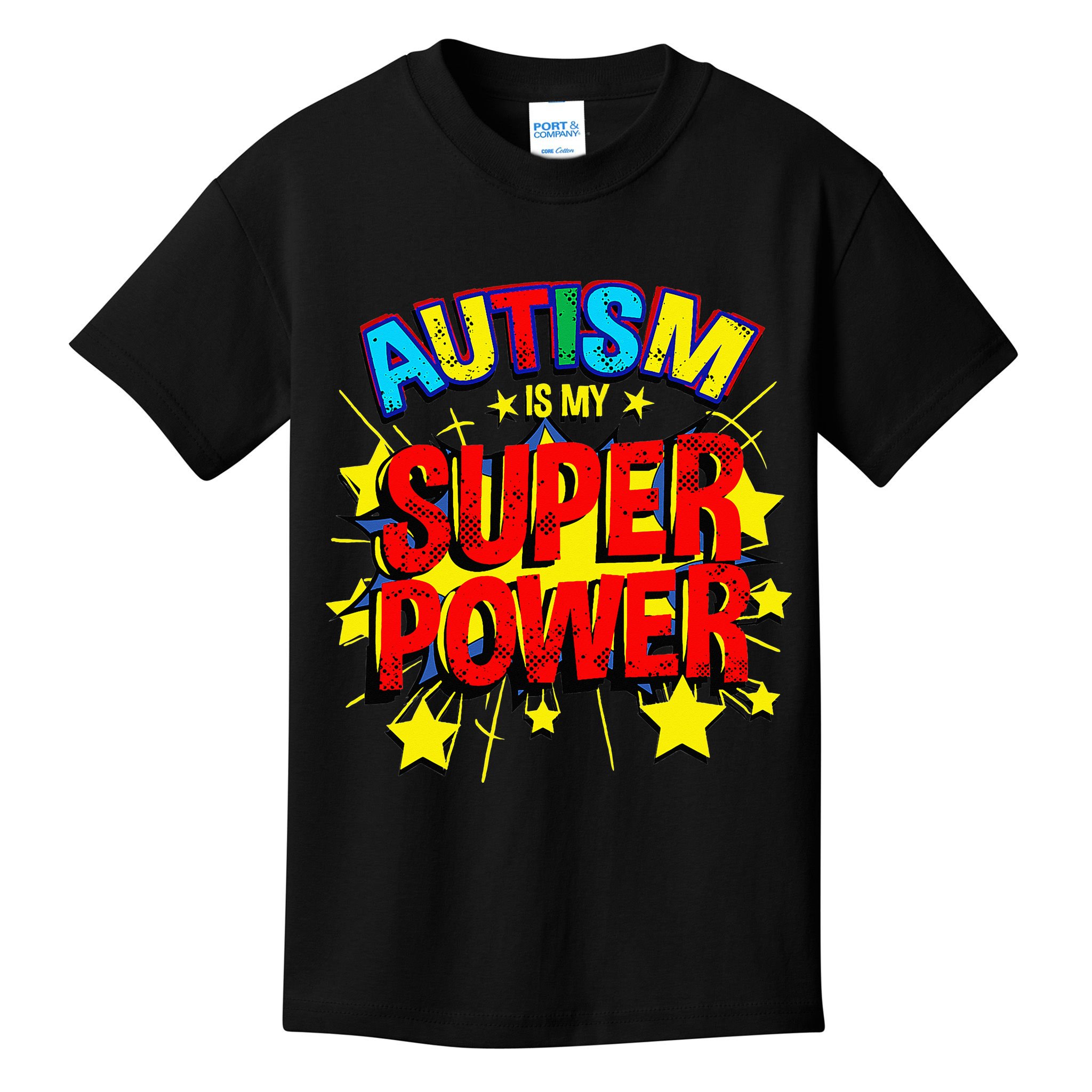 Autism Is My Superpower Autism Awareness Kids T-Shirt