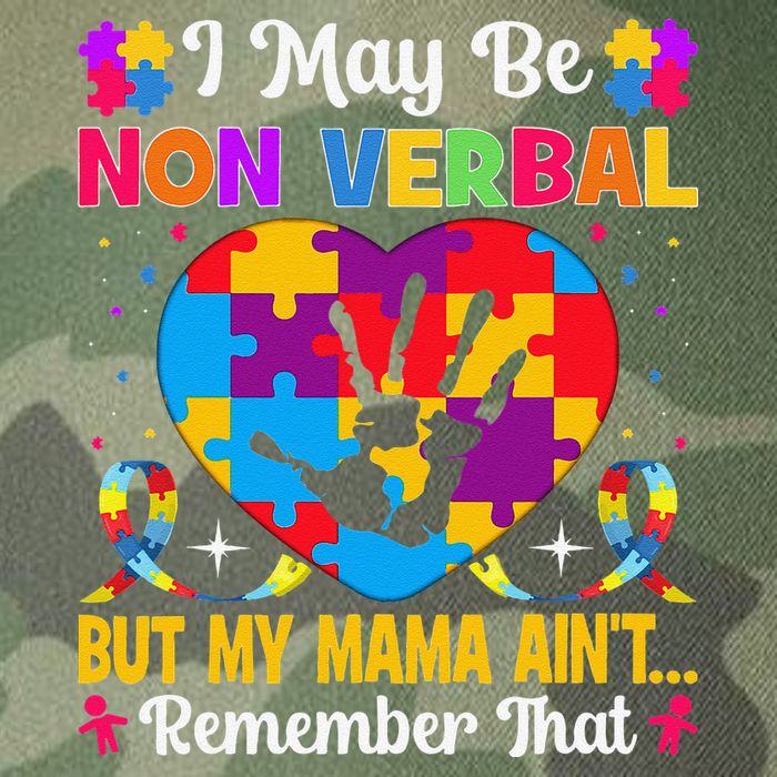 Autism I May Be Non Verbal But My Mama Ain't Remember That Legacy Tie Dye Trucker Hat
