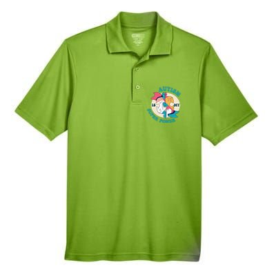 Autism Is My Super Power Awareness Day Month Colorful Puzzle Gift Men's Origin Performance Pique Polo