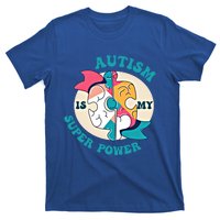 Autism Is My Super Power Awareness Day Month Colorful Puzzle Gift T-Shirt