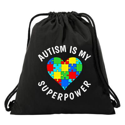 Autism Is My Superpower World Autism Awareness Day 2024 Gift Drawstring Bag