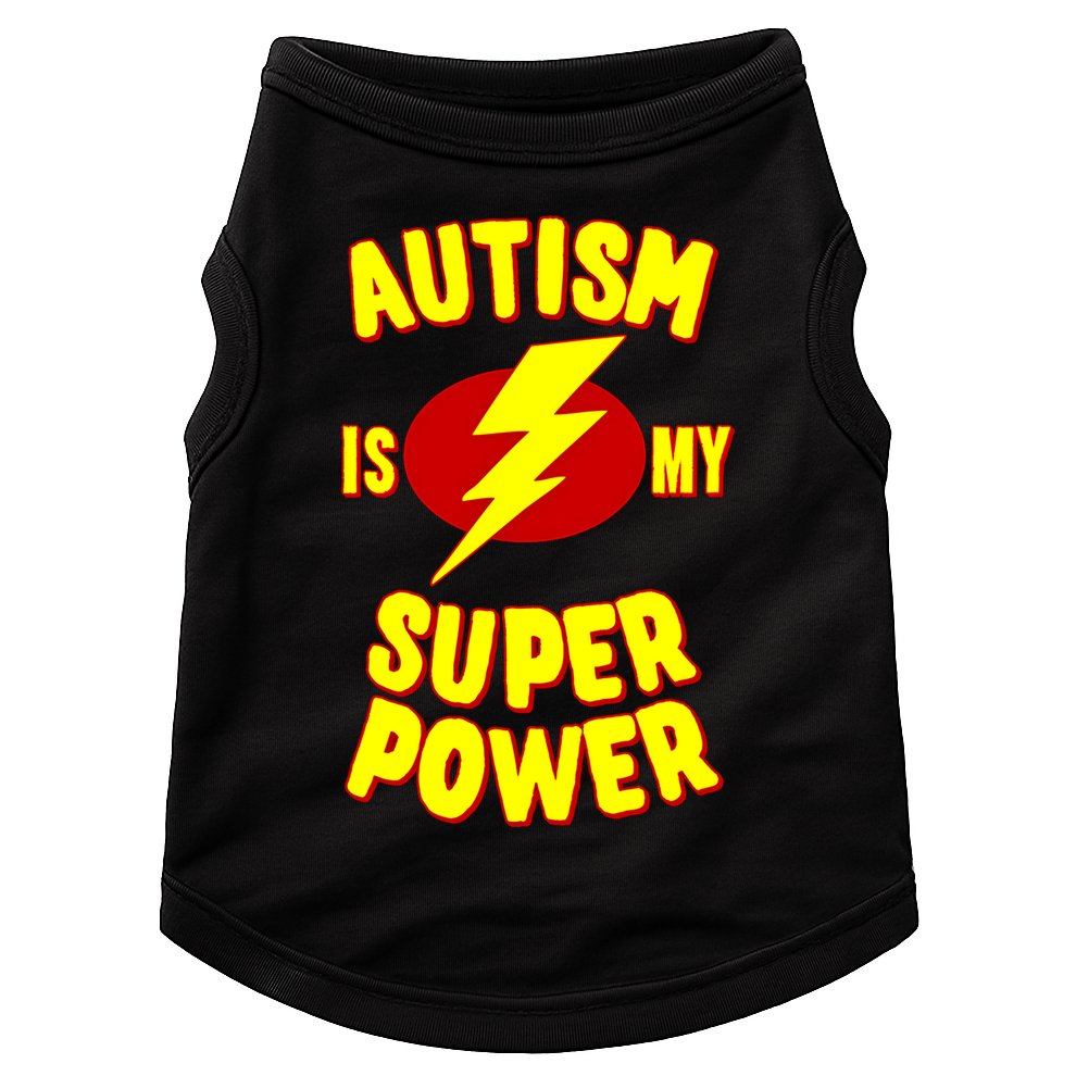 Autism Is My Super Power Cool Gift Doggie Tank