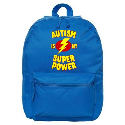 Autism Is My Super Power Cool Gift 16 in Basic Backpack