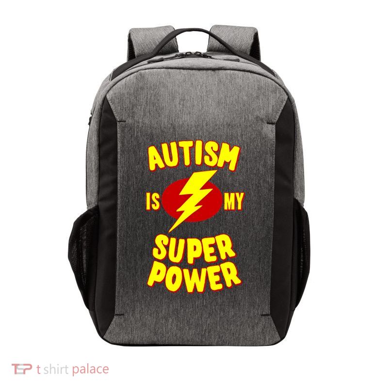 Autism Is My Super Power Cool Gift Vector Backpack