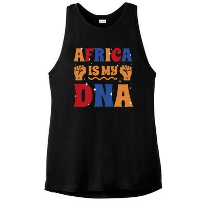 Africa Is My DNA Ladies PosiCharge Tri-Blend Wicking Tank