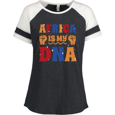 Africa Is My DNA Enza Ladies Jersey Colorblock Tee