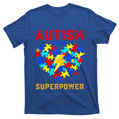 Autism Is My Super Power Superhero Autism Awareness Gift T-Shirt