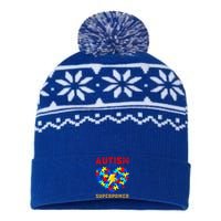 Autism Is My Super Power Superhero Autism Awareness Gift USA-Made Snowflake Beanie