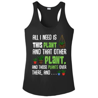 All I Need Is This Plant And That Other Plant Lover Ladies PosiCharge Competitor Racerback Tank