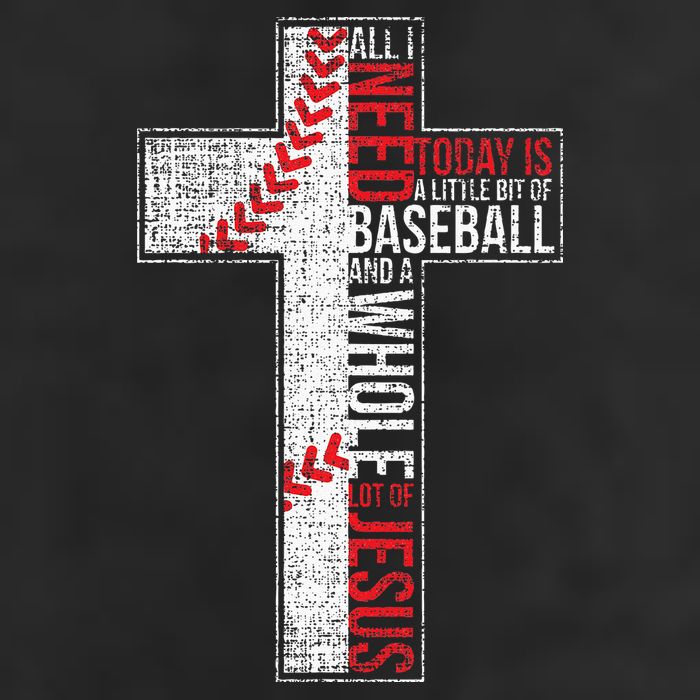 All I Need Is Baseball & Jesus Christian Cross Faith Cool Comfort Performance Bucket Hat