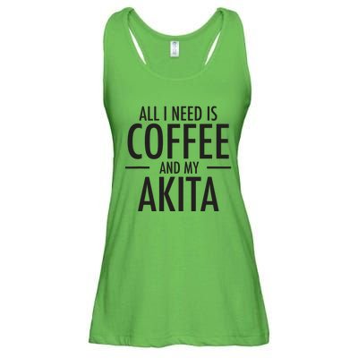 All I Need Is Coffee Akitas Dog Cute Akita Mom Gift Ladies Essential Flowy Tank