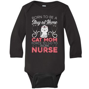 All I Need Is Cross Stitch And My Cat Mom & Cat Dad Gift Baby Long Sleeve Bodysuit