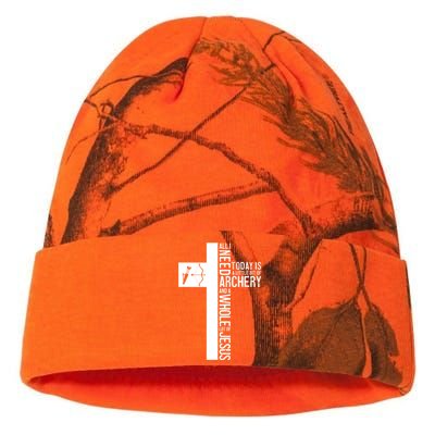 All I Need Is Archery And Jesus Christian Cross Bow Arrow Great Gift Kati Licensed 12" Camo Beanie